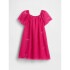 V-TULLE SEQUIN DRESS BRIGHT BEET