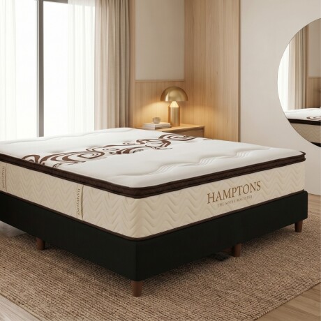 Sommier Queen HAMPTONS Palladium Smart Box Negro