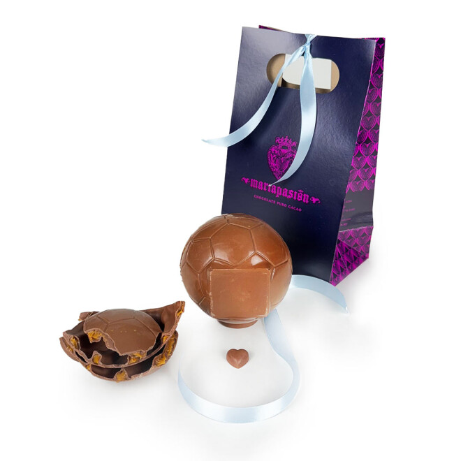PACK PELOTA CHOCOLATE LECHE 37% RELLENA CON DULCE DE LECHE PACK PELOTA CHOCOLATE LECHE 37% RELLENA CON DULCE DE LECHE