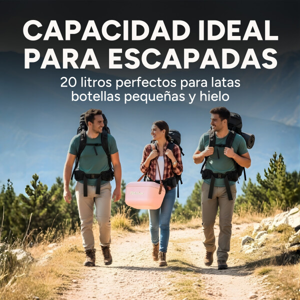 Conservadora Hielera Vintage 12L Litros Latas Hielo Polarbox Color Beige