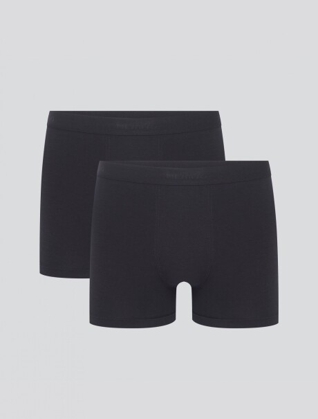 KIT DE 2 CALZONCILLOS MODELO BOXER NEGRO