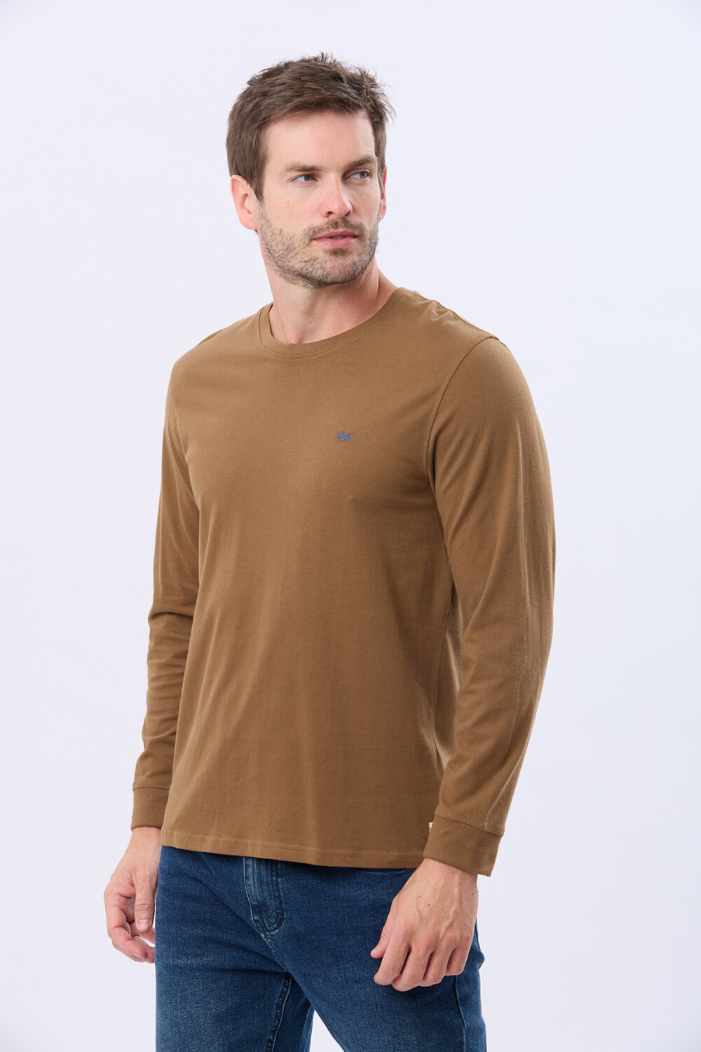 REMERA LISA DE ALGODÓN Mostaza