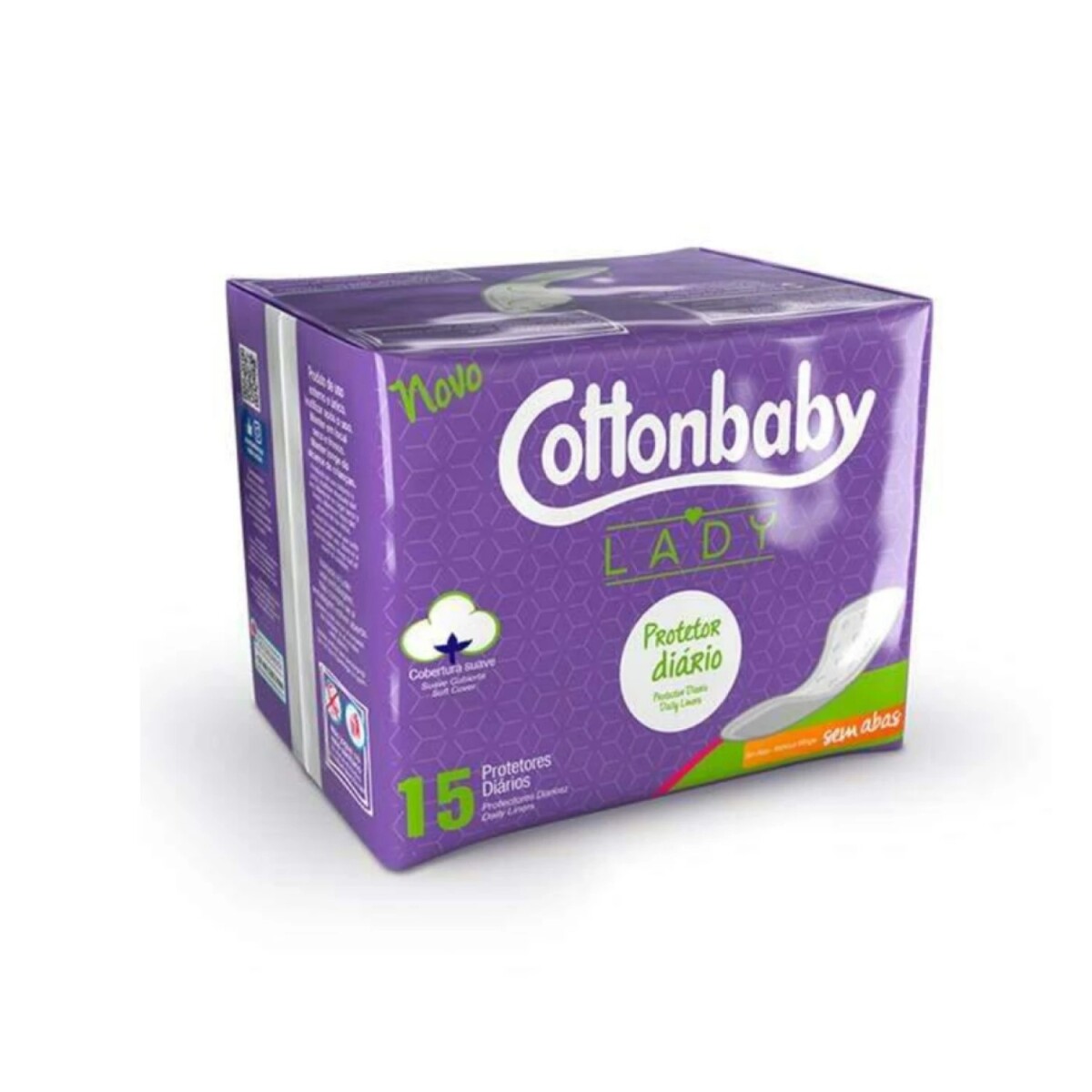 Pack X15 Protectores Diarios Cottonbaby Lady 