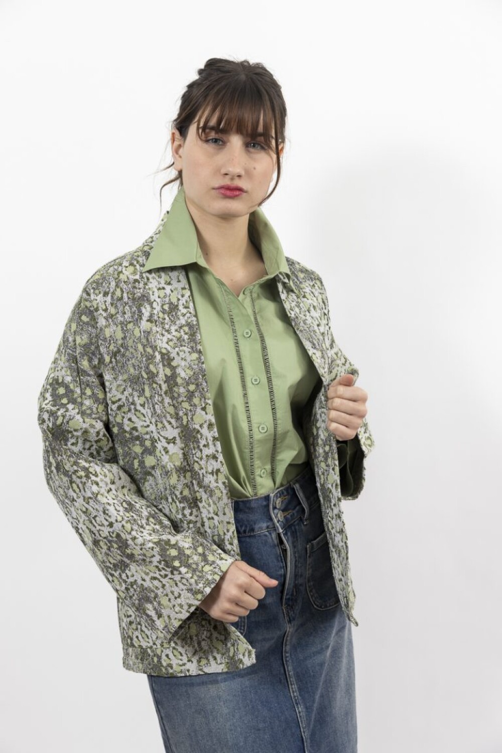 CHAQUETA C/ALGODON DUNA VERDE