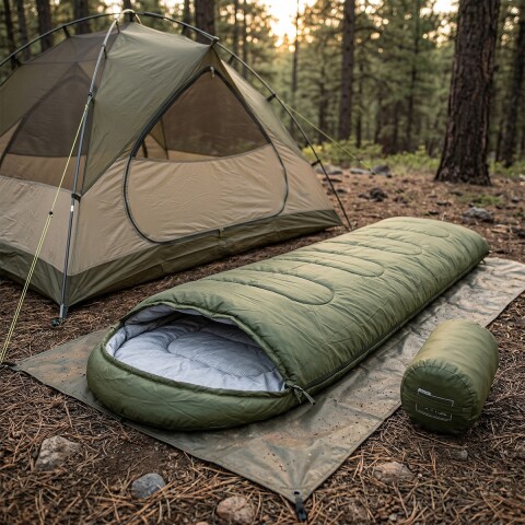 Sobre Saco Bolsa Dormir 2 M Capucha Aislante Camping Caza IMBACK Color Verde Sobre Saco Bolsa Dormir 2 M Capucha Aislante Camping Caza IMBACK Color Verde