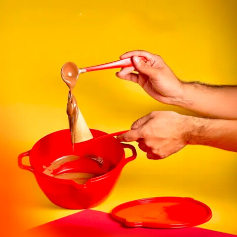 Cacerola con Tapa Rojo
