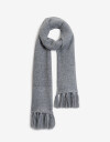 Bufandas Apliques: Hotfix/Bordado/Parches Bufanda Tejida Con Hotfixs - Gris Medio