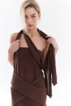 Vestido Calypso Marrón