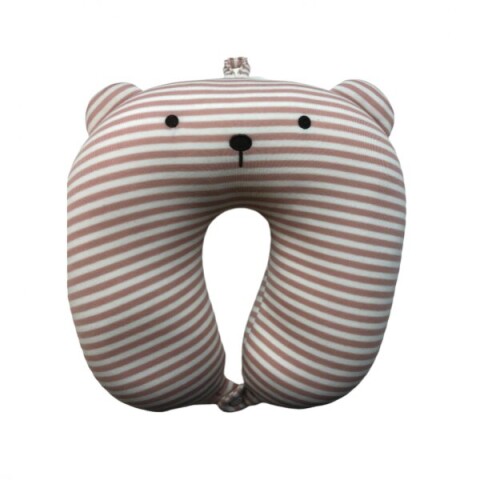 ALMOHADA DE CUELLO RAYAS EN FORMA DE U (ROSA) ALMOHADA DE CUELLO RAYAS EN FORMA DE U (ROSA)