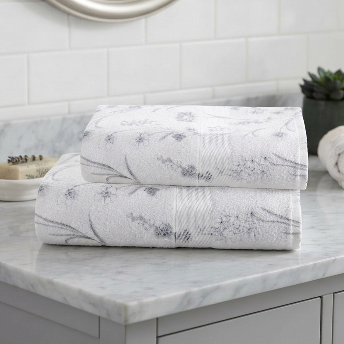 Pack X 2 Toallas Prisma Dohler Estampadas 100% Algodón - LILLY 