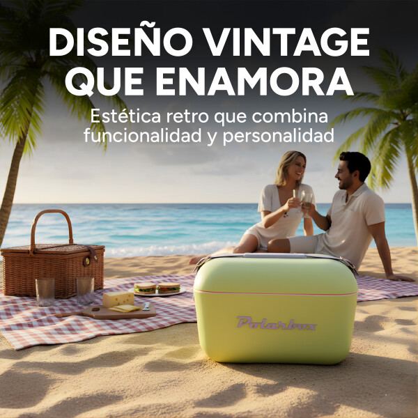 Conservadora Hielera Vintage 20L Litros Latas Hielo Polarbox Color Verde 2