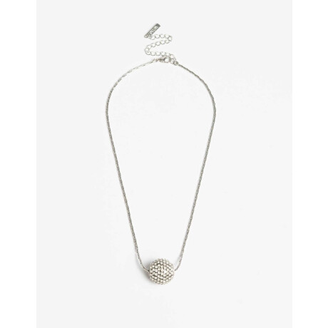 Collar Corto Bolon Strass Dorado