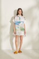 VESTIDO JAPON PRINT Agua