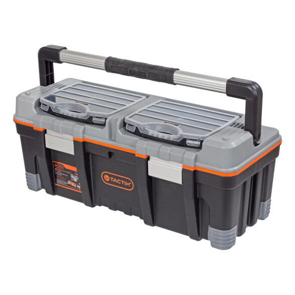 Caja herramientas 26" acero inox. y plástico TT0296