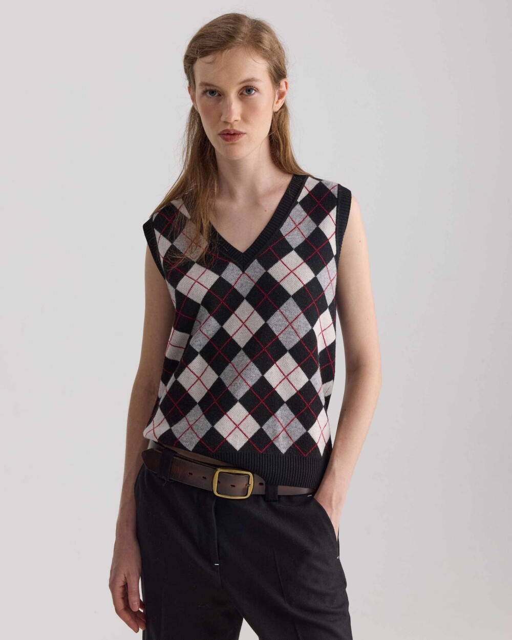 Sweater Frida Rhombus Negro
