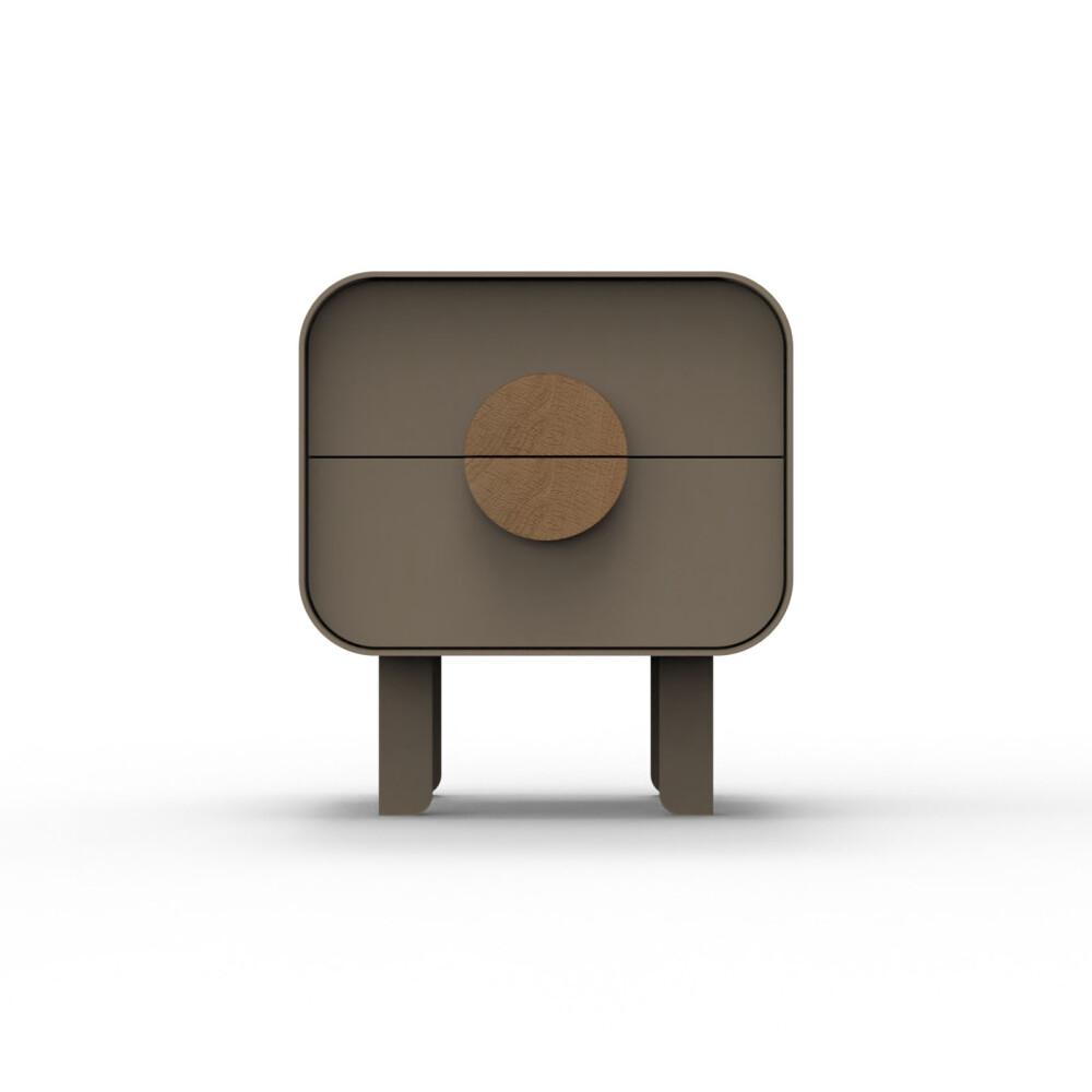 MESA DE LUZ MDF-Y-METAL MARRON ARTEMIS