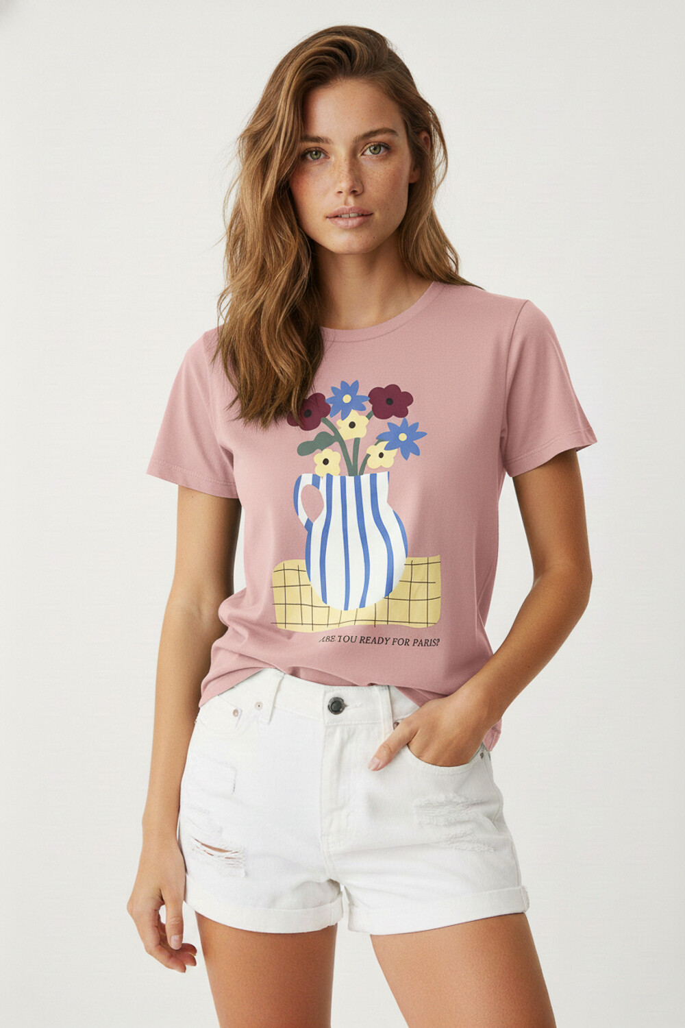Remera Violeta Estampado 3