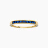 Anillo Medio Sinfín de Oro 18K con circonias azules Anillo Medio Sinfín De Oro 18k Con Circonias Azules