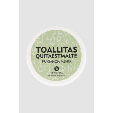 Toallitas quita esmalte Menta