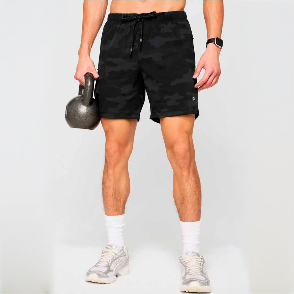 Short The 7 One Short (Lined) Hombre Black Tactical Camo