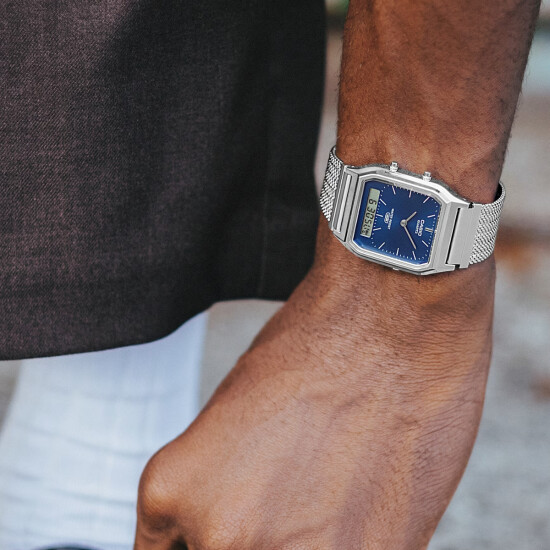 Reloj CASIO RETRO AQ230EM-2DF Acero Plateado Esfera 30mm 0