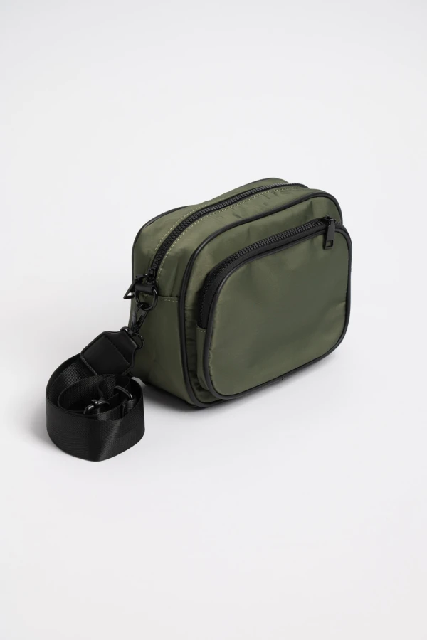 Bandolera beige Verde