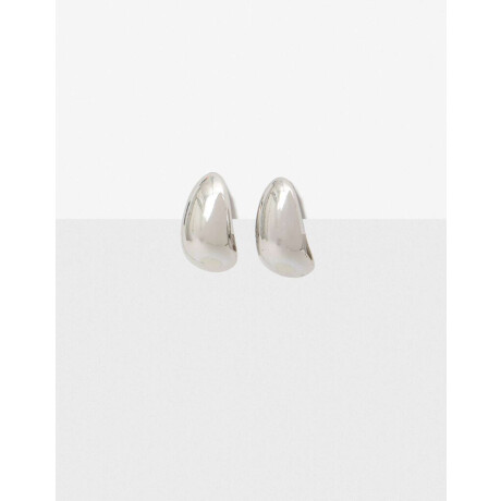 Aros Clips De Metal Bold Plateado Rodio