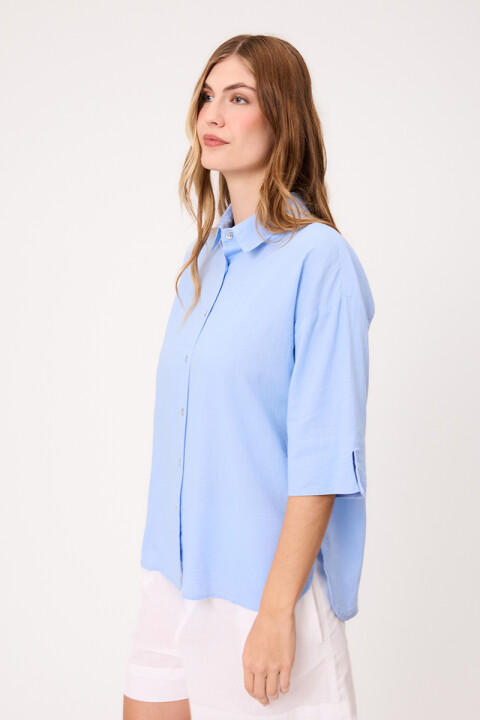 CAMISA CEDENIA POLANCO Celeste