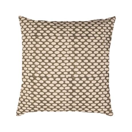 ALMOHADÓN GUADALUPE 45*45 ALGODON BEIGE/VERDE