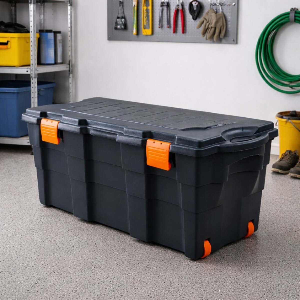 CAJA BAUL ORGANIZADOR 130 LITROS WENCO AZUL 