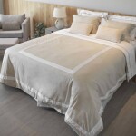 Duvet Cover Beige Con Blanco 180 x 240 cm