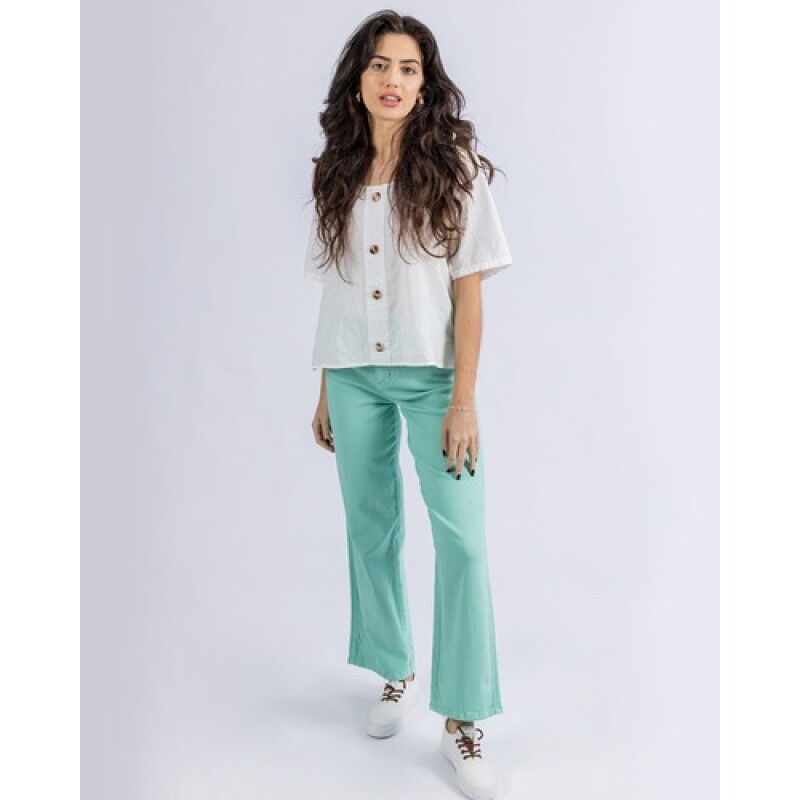 Pantalón twill UFO Paris verde Verde claro