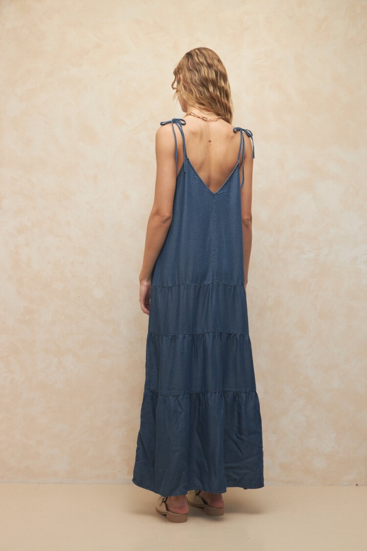 VESTIDO CARACE WASHED Azul