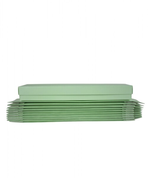 Pack x 20 unid - caja 12 7x32x4 cm eco VERDE AGUA