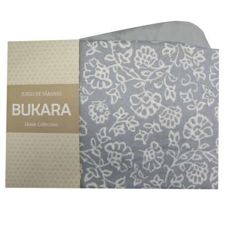 Juego De Sábanas Bukara 1.5 Plazas Gris