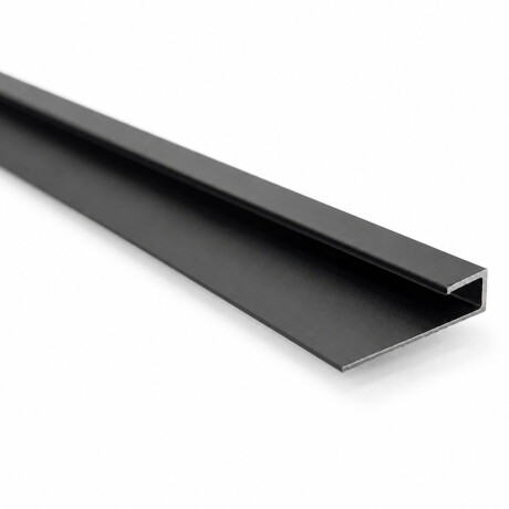 Perfil De Terminacion Para Placas de PVC Negro Mate 3mm x 2.5mts Perfil De Terminacion Para Placas de PVC Negro Mate 3mm x 2.5mts