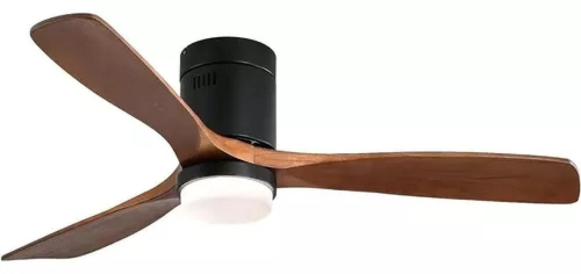 Ventilador De Techo En Madera Led 18watts Fría/neutra/cálida - Negro y madera 