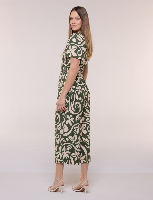 Enterito Crop Printed OLIVA/MULTI