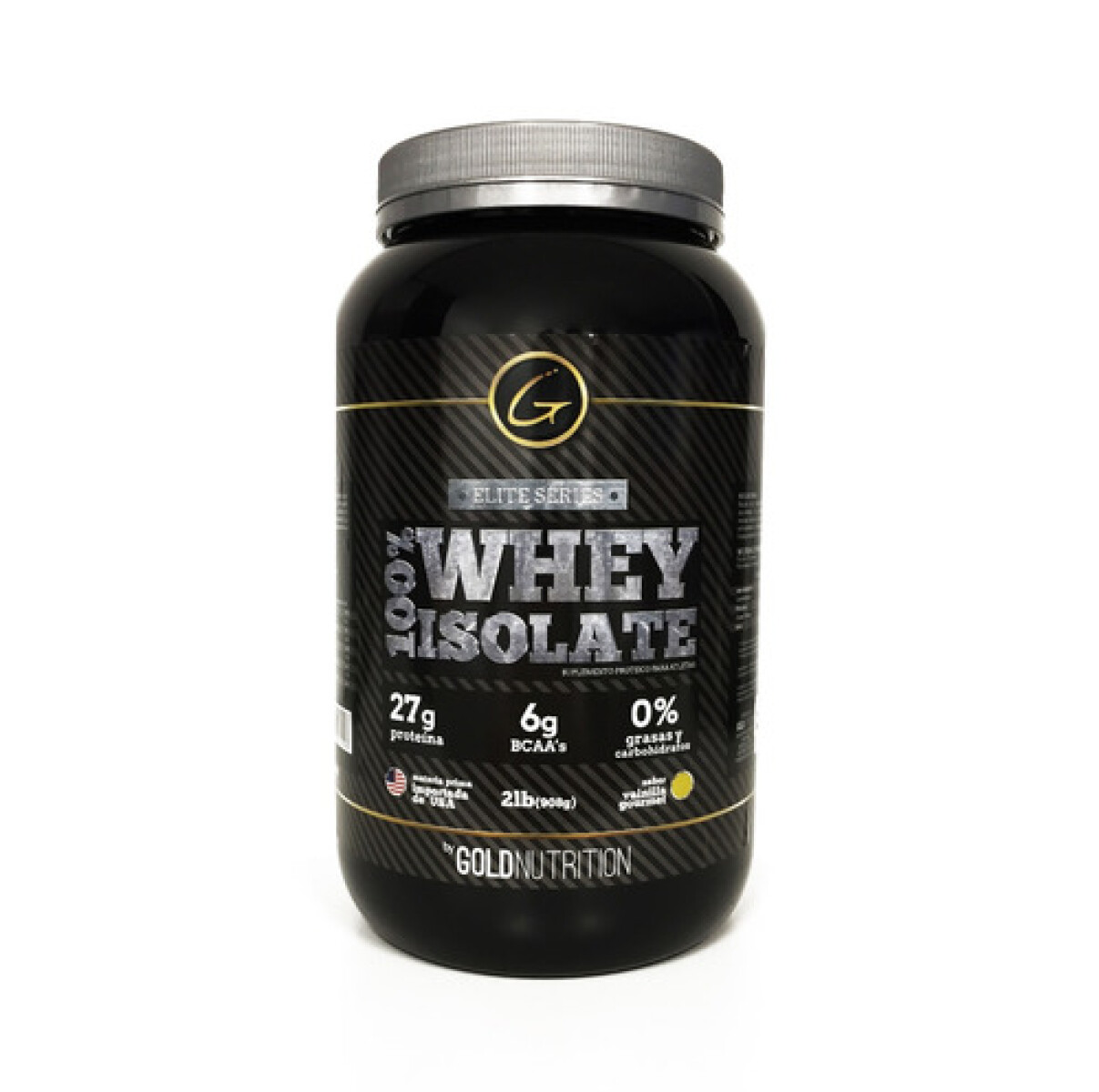 Whey Protein Isolate 100% Gold Nutrition Vanillia 908 Grs. 