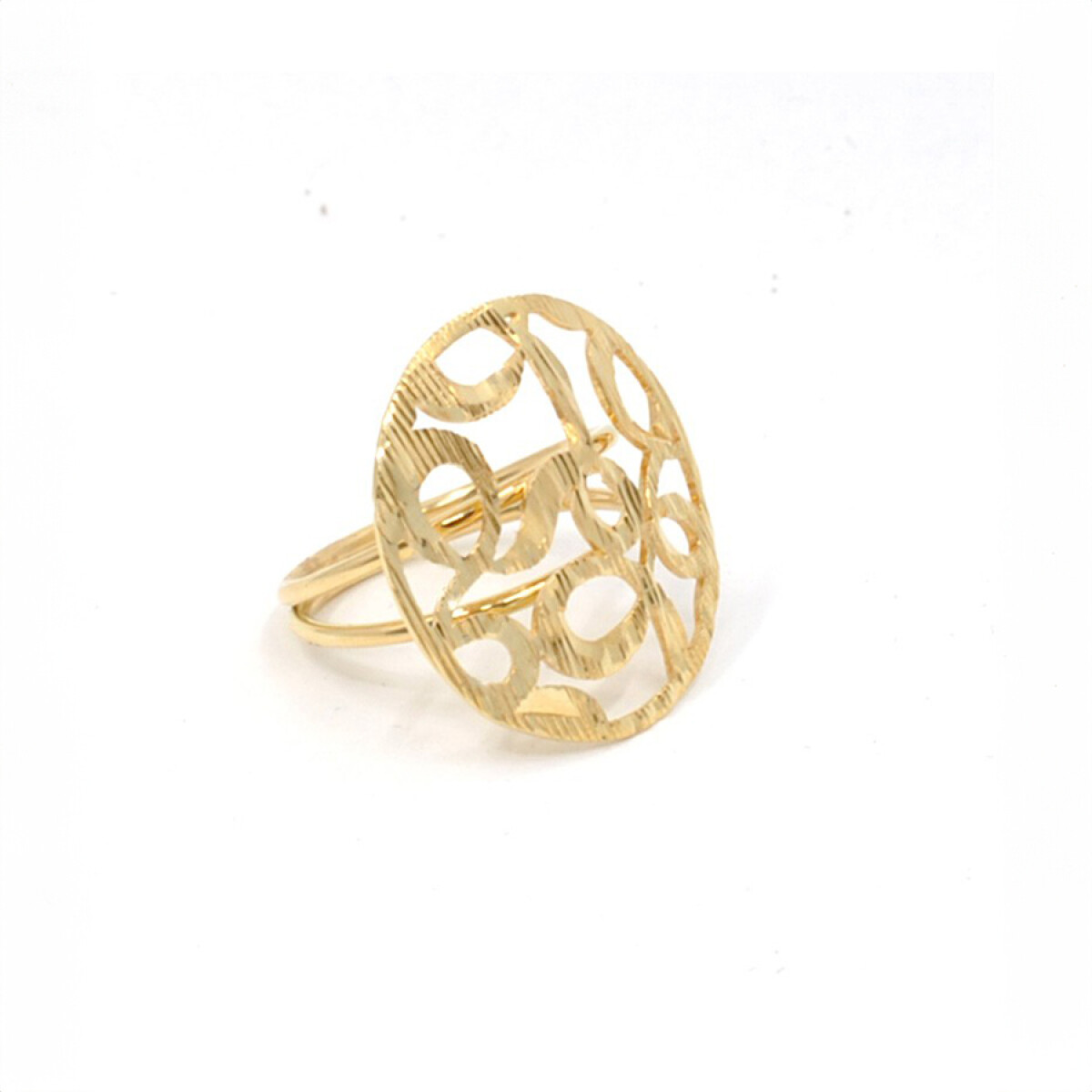 Anillo En Oro 18K Con Importante Diseño 