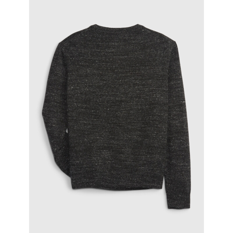 SOLID SWEATER CREW TRUE BLACK V2