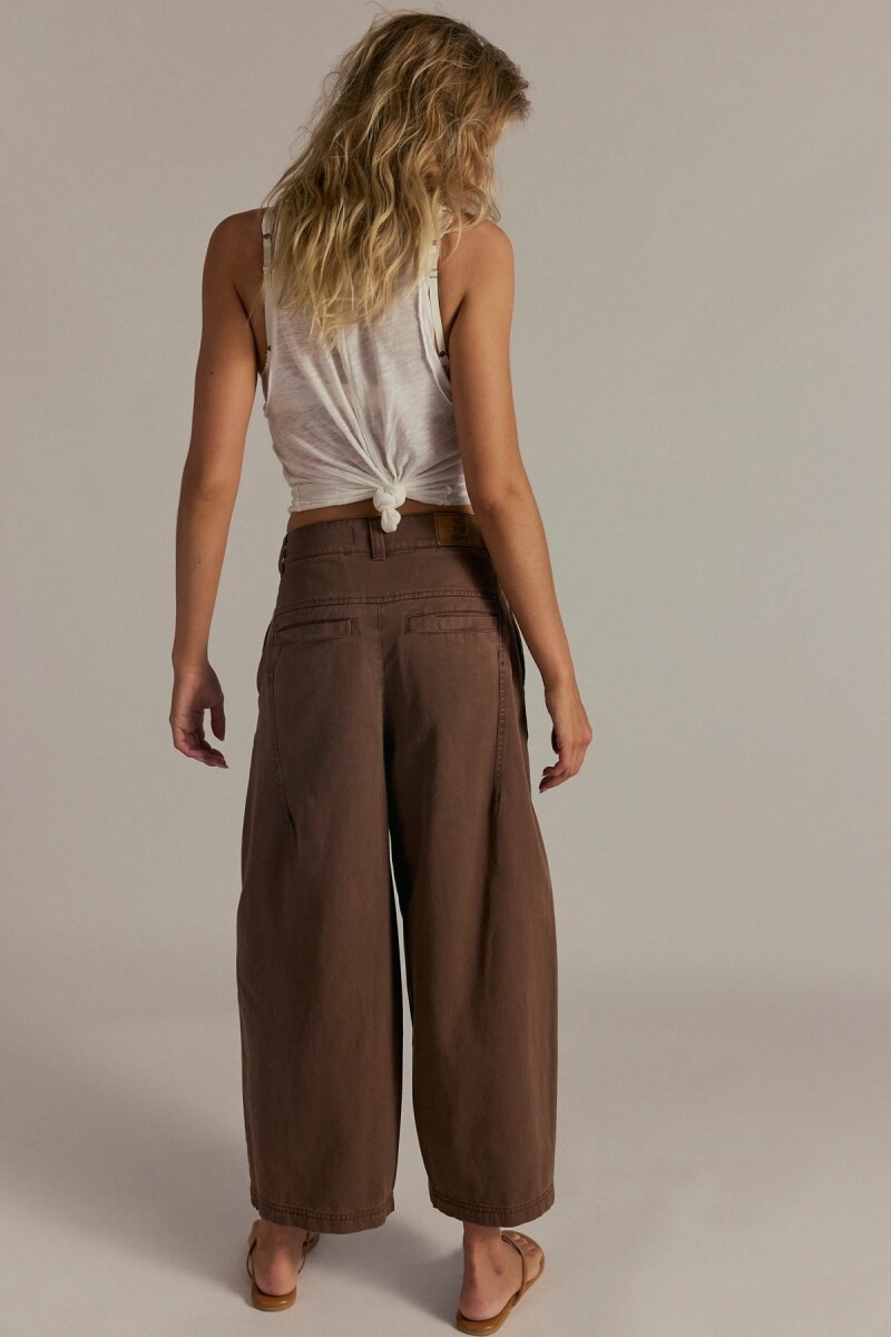 PANTALON CHINO LAYDOWN Marron