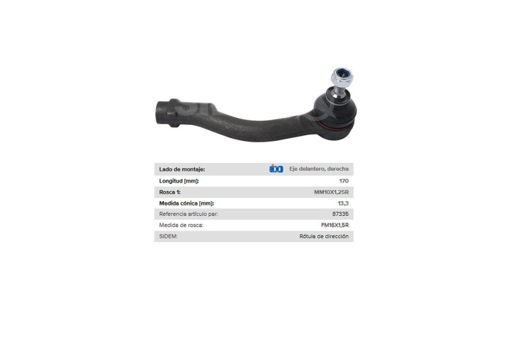 Puntero Hyundai I30, Kia Cerato 06-25 Der Puntero Hyundai I30, Kia Cerato 06-25 Der