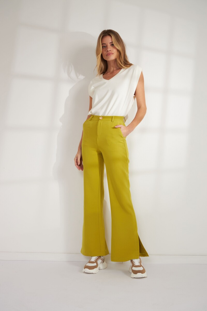 Pantalón oxford verde lima