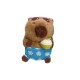 Peluche capibara con ropa verde