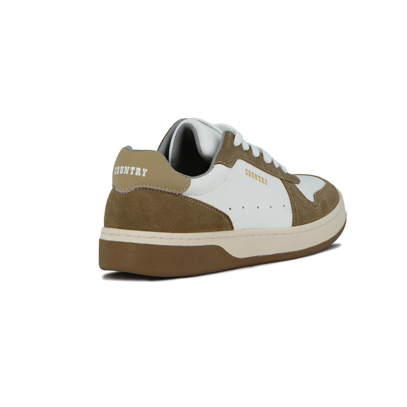 Championes Casual Hombre Country Blanco-beige