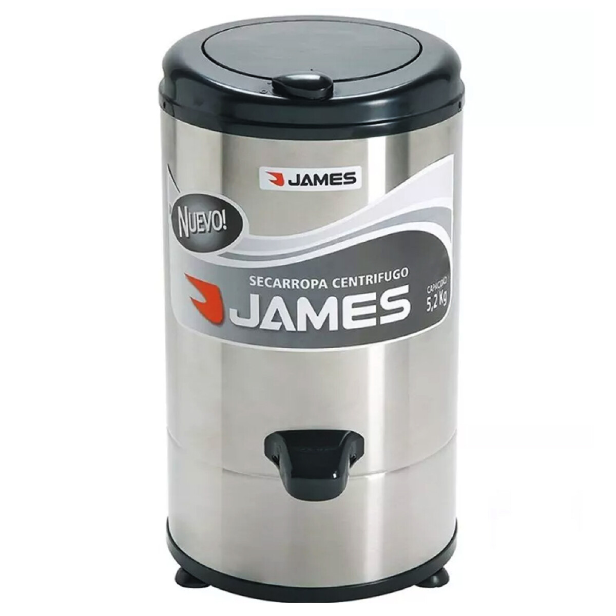 Centrifugadora De Ropa 5.2 Kg James A652 - CENTRIFUGADORA JAMES 5.2K INOX 2652 **** 