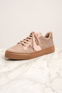 Zapatilla Gamuza Combinada Rosa
