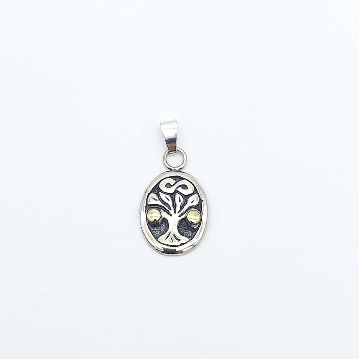 Colgante de plata 925 y double en oro 18 ktes, ARBOL DE LA VIDA. 