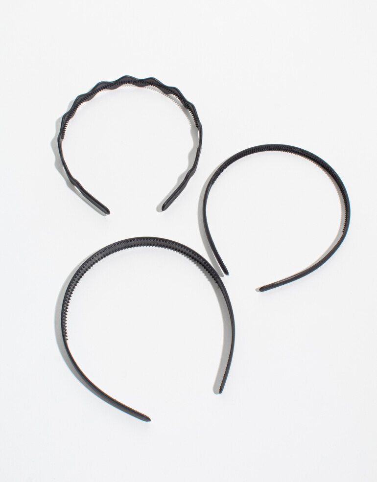Vinchas Sets Acrilico Set De Vinchas - Negro